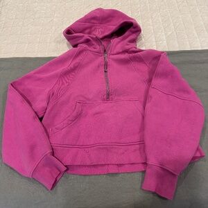 Lululemon Scuba Oversized Half-Zip Hoodie Pink Lychee